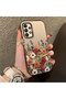 Samsung Galaxy A33 Compatible Silicone Edge Hard Back Anti-Fall Case Beautiful Flower - 4