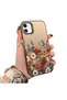 iPhone 11 Compatible Silicone Edge Hard Back Anti-Fall Case Beautiful Flower