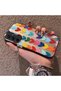 Samsung Galaxy A25 Compatible Silicone Edge Hard Back Anti-Fall Case Colorful Heart