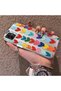 Samsung Galaxy A04 Compatible Silicone Edge Hard Back Anti-Fall Case Colorful Heart