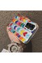 Samsung Galaxy A15 Compatible Silicone Edge Hard Back Anti-Fall Case Colorful Heart - 3