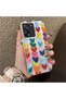 Xiaomi Mi 13T/Mi 13t Pro Compatible Silicone Edge Hard Back Anti-Fall Case Colorful Heart - 4