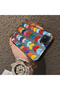 Xiaomi Poco C31 Compatible Silicone Edge Hard Back Anti-Fall Case Colorful Heart - 3
