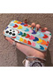 Samsung Galaxy A73 Compatible Silicone Edge Hard Back Anti-Fall Case Colorful Heart