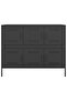 Sideboard Black 100.5x39x79 cm Steel - 5