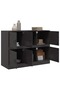 Sideboard Black 99x39x73 cm Steel - 4