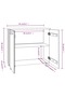 Sideboard HAMAR Dark Grey 85x35x80 cm Solid Wood Pine - 3