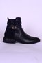 Kum K153645 Fashion Black Women's Orthopedic Sole Leather Boots
