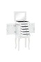 Free Standing Jewelery Cabinet White