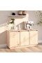 Sideboard 111x34x60 cm Solid Wood Pine