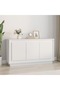 Sideboard White 102x35x55 cm Engineered Wood