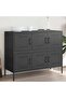 Sideboard Black 100.5x39x79 cm Steel