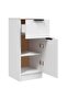 Sideboard White 30x30x70 cm Engineered Wood - 6