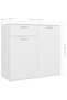 Sideboard White 80x36x75 cm Engineered Wood - 3