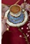 Zi̇kzak Mostar 6 Piece Hand Painted Porcelain Coffee Cup Set - 2