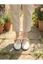 Tweed Fabric Mary Janes Ballet Flats Stylish Buckled Orthopedic Sole Everyday Shoes - 4