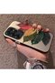 Samsung Galaxy S25 Ultra Compatible Silicone Edge Acrylic Back Colorful Leaf Protective Case - 3