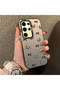 Samsung Galaxy S24 Ultra Compatible Acrylic Back Silicone Edge Bow Protective Case - 4