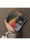 Infinix Smart 9 Compatible Silicone Edge Acrylic Back Colorful Leaf Protective Case - 4