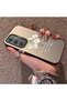Samsung Galaxy S24 Compatible Silicone Edge Acrylic Back White Flower Protective Case