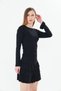 Women's Skirt Tiered Ruffled Stretch Fabric Viscose Mini Dress - 5