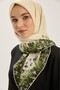 Arus Tivil Silk Scarf Green 90 X 90 - 3