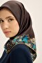 Gina Tivil Silk Scarf Brown 90 X 90 - 2