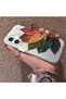 iPhone 16 Compatible Silicone Edge Acrylic Back Colorful Leaf Protective Case - 3