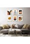 Boho Wall Art Prints, Mid-Century Modern Wall Art, Abstract Geometry Canvas Paintings - 2
