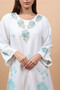 Floral Details Classic Linen Jalabiya - 2