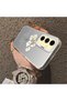 Samsung Galaxy S24 Fe Compatible Silicone Edge Acrylic Back White Flower Protective Case - 4