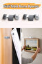 Hidden Painting Hanging Strap 2Pcs Metal Strong Bearing Capacity Wall Type Frame Hanging Bracket