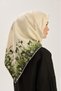 Arus Tivil Silk Scarf Green 90 X 90 - 4