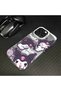 iPhone 15 Compatible Protective Silicone Edge Acrylic Back Kuromi Case - 7