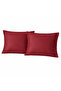 Satin 100% Cotton Oxford Pillowcase 2 Pack Tile