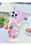 iPhone 16 Promax Compatible Shine Satin Color Gradient Shiny Silicone Protective Case - 2