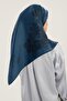Lal Tivil Silk Scarf Red Blue 90 X 90 - 3