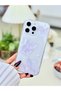 iPhone 16 Promax Compatible Purple Butterfly Design Silicone Case with Toy - 4