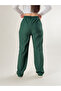 Green Corded Fabric Women's Baggy Pants Coc2693 - 5