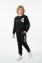 3 Thread Round Neck Game Pulse Print Detailed Thick Winter Boys' Tracksuit Set - 3