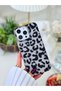 iPhone 14 Promax Compatible Fingerprint Resistant Matte Print Transparent Case - 3