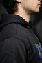 Illusion Black Oversized Hoodie 3 Thread Ş Fleece-Lined Sweatshirt - 3