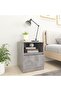 Bed Cabinet Concrete Grey 40x40x50 cm Engineered Wood