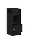 Bedside Cabinet with Drawer Black 25x31x66 cm - 4