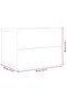 Bedside Cabinets 2 pcs High Gloss White 40x30x30 cm Engineered Wood - 3