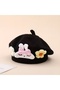 (0-3 Years) Cute Rabbit Painter Hat Knitted Winter Girl's Hat Beanie - 2