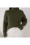 Women's Turtleneck Cufflink Detailed Knitwear Sweater