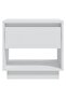 Bedside Cabinet White 45x34x44 cm Engineered Wood - 4