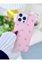 iPhone 16 Promax Compatible Flexible Silicone Case with Printed Pink Bow Design - 4