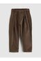 Basic Velvet Baby Boy Trousers with Elastic Waist
